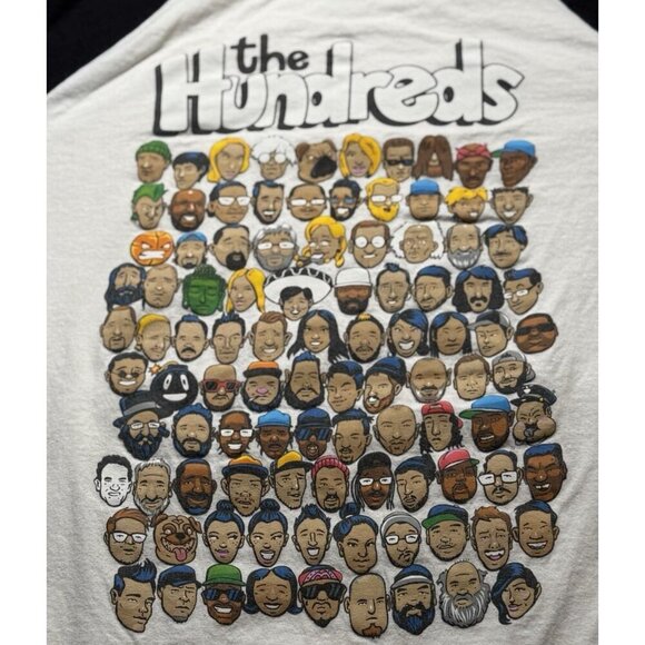 The Hundreds Raglan 3/4 Short Sleeve Men's XL Graphic T-shirt Baseball Jersey - Picture 8 of 11
